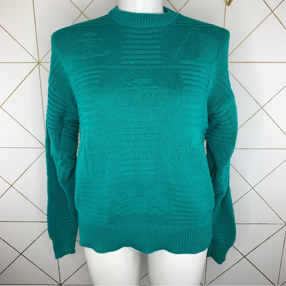 American Crew Club Vintage Nautical Inspired Sweater Size Large
